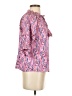 THML 100% Polyester Paisley Pink 3/4 Sleeve Blouse Size XS - photo 4