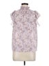 1.State 100% Polyester Purple Short Sleeve Blouse Size M - photo 1