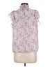 1.State 100% Polyester Purple Short Sleeve Blouse Size M - photo 2