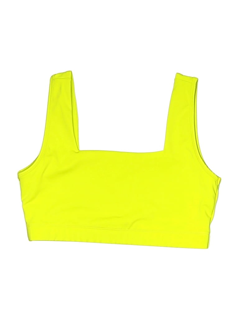 Pre-owned Threads 4 Thought Swimsuit Top Yellow Swimwear