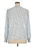 Worthington 100% Polyester Silver Long Sleeve Blouse Size XL - photo 2