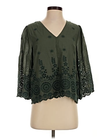 Garnet Hill 3/4 Sleeve Blouse (view 1)