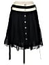 Odille Solid Black Silk Skirt Size 8 - photo 1