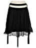 Odille Solid Black Silk Skirt Size 8 - photo 2