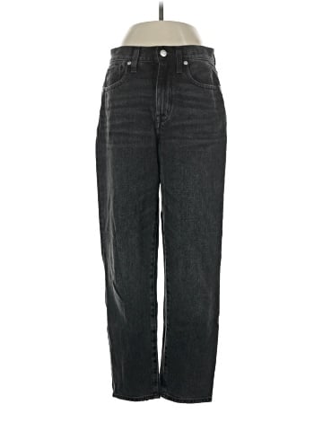 Madewell Petite Baggy Tapered Jeans in Mackinnon Wash (view 1)