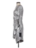 Aidan Mattox Metallic Silver Cocktail Dress Size 4 - photo 5