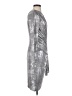 Aidan Mattox Metallic Silver Cocktail Dress Size 4 - photo 4