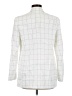 Bar III Checkered-gingham White Blazer Size M - photo 2