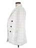 Bar III Checkered-gingham White Blazer Size M - photo 5