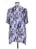 Maggie Barnes 100% Polyester Blue Short Sleeve Blouse Size 14 (1) - photo 2
