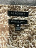 Foxcroft 100% Cotton Animal Print Tan 3/4 Sleeve Button-Down Shirt Size 12 - photo 7