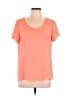 Charming Charlie 100% Polyester Orange Short Sleeve Top Size L - photo 1