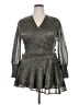 IRO Metallic Silver Cocktail Dress Size 32 - photo 1