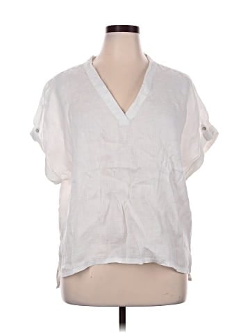 Isaac Mizrahi New York Short Sleeve Blouse (view 1)