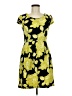 En Focus Studio Print Yellow Casual Dress Size 6 - photo 1