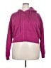 rue21 100% Polyester Pink Zip Up Hoodie Size 3X - photo 1