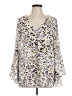 Amanda Uprichard 100% Polyester Ivory Long Sleeve Blouse Size M - photo 1