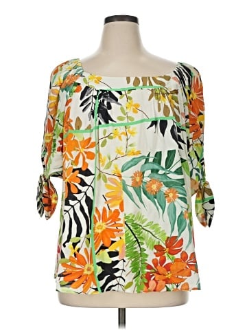 Karen Kane 3/4 Sleeve Blouse (view 1)