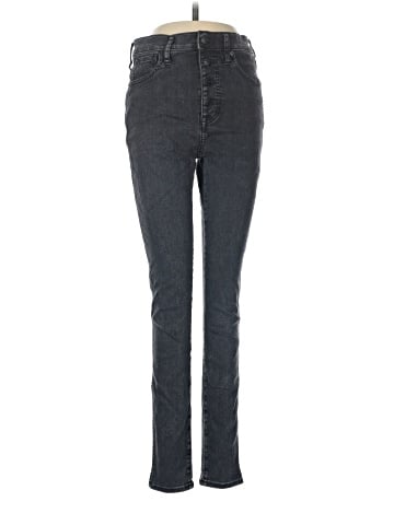 Madewell Tall 10" High-Rise Skinny Jeans in Robert Wash: Button-Front Edition (view 1)
