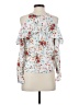 Parker 100% Polyester Floral White Sleeveless Blouse Size XS - photo 2