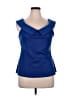 Unique Vintage Blue Sleeveless Top Size 14 - photo 1