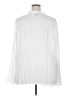 Lane Bryant 100% Polyester Solid Ivory Long Sleeve Blouse Size 26 - 28 Plus - photo 2