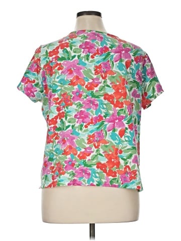Caribbean Joe Short Sleeve Blouse (view 2)