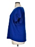 Fashion 100% Polyester Blue Short Sleeve Blouse Size XL - photo 5