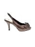 Madeline 100% Leather Brown Heels Size 8 1/2 - photo 1