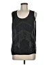 Cache 100% Polyester Silver Sleeveless Top Size M - photo 1