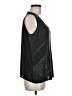 Cache 100% Polyester Silver Sleeveless Top Size M - photo 4