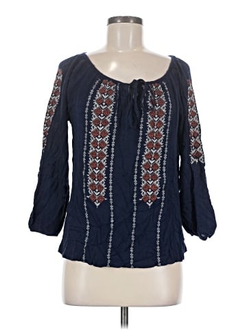 Solitaire 3/4 Sleeve Blouse (view 1)
