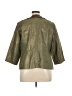 Chico's Chevron-herringbone Green Faux Fur Jacket Size XL (3) - photo 2