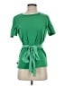 Sandro 100% Polyester Green Short Sleeve T-Shirt Size Sm (1) - photo 1