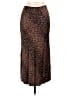 Gallery 100% Viscose Animal Print Brown Casual Skirt Size UK 14 / US 10 - photo 1