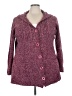 By Design 100% Acrylic Burgundy Cardigan Size 3X - photo 1