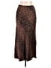 Gallery 100% Viscose Animal Print Brown Casual Skirt Size UK 14 / US 10 - photo 2