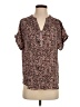 Maurices 100% Polyester Brown Short Sleeve Blouse Size S - photo 1