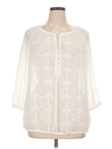Lane Bryant 3/4 Sleeve Blouse (view 1)