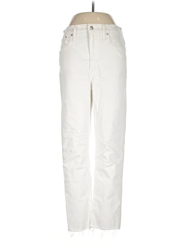 Madewell The Perfect Vintage Jean in Tile White: Raw-Hem Edition (view 1)