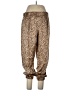 ATM 100% Silk Animal Print Gold Silk Pants Size L - photo 1