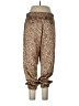 ATM 100% Silk Animal Print Gold Silk Pants Size L - photo 2