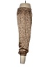 ATM 100% Silk Animal Print Gold Silk Pants Size L - photo 4