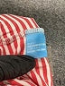 J. McLaughlin Stripes Pink Red Casual Pants Size L - photo 8