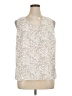 Nine West 100% Polyester Ivory Sleeveless Blouse Size 0X - photo 1