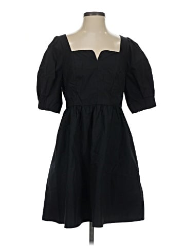 Madewell Poplin Puff-Sleeve Mini Dress (view 1)
