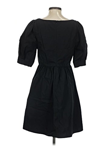 Madewell Poplin Puff-Sleeve Mini Dress (view 2)