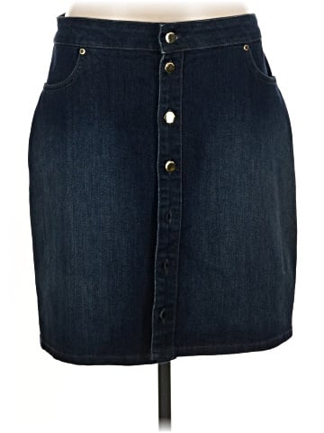 Ellen Tracy Denim Skirt (view 1)