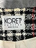 Koret 100% Acetate Plaid Black Ivory Blazer Size 8 (petite) - photo 3