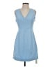 Commense Solid Blue Casual Dress Size XS - photo 1